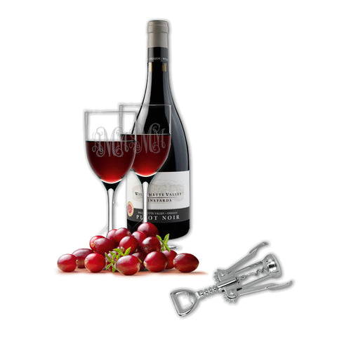 Personalized Acrylic Wine Glasses