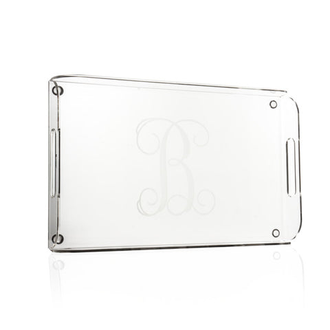 Monogrammed Acrylic Serving Tray