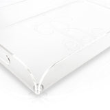 Monogrammed Acrylic Serving Tray