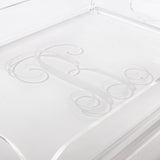 Monogrammed Acrylic Serving Tray  