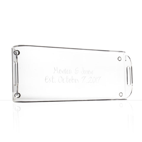 Monogrammed Bar Tray