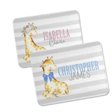 Personalized Baby Giraffe Blanket