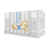Personalized Baby Giraffe Blanket