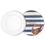 Personalized Watercolor Crab Plate