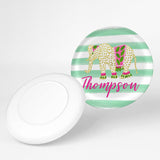 Personalized Watercolor Elephant Plate