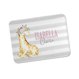 Personalized Baby Giraffe Blanket