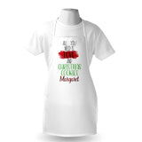 Personalized Love N Cookies Christmas Apron