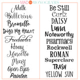 Monogram Acrylic Tray