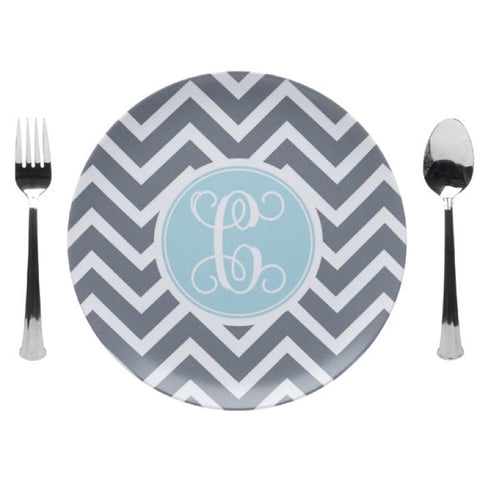 Monogram Melamine Plate