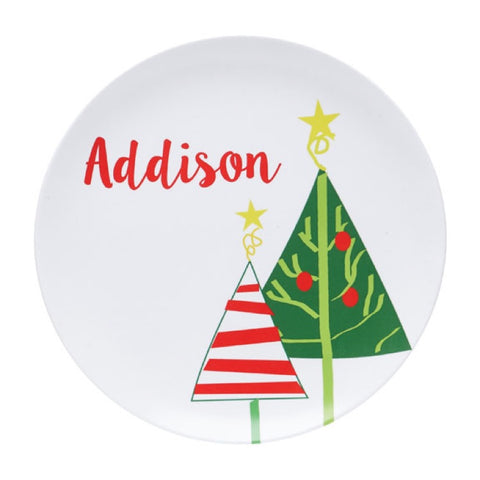 Personalized Christmas Tree Plate