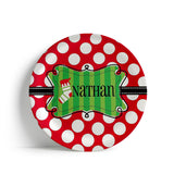 Personalized Christmas Stocking Plate