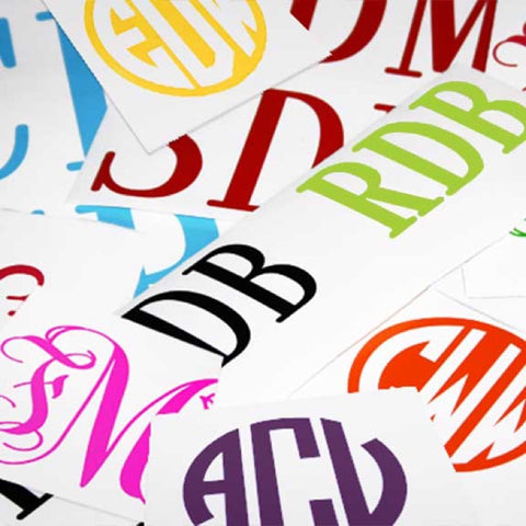 Monogram Stickers & Decals