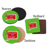 Assortment Green Chevron Coasters
