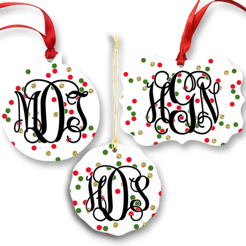 Monogram Christmas Ornament