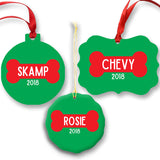 Personalized Dog Ornament  