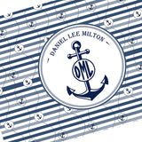 Personalized Baby Anchor Blankets