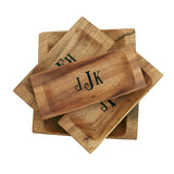 Monogrammed Wooden Appetizer Tray  