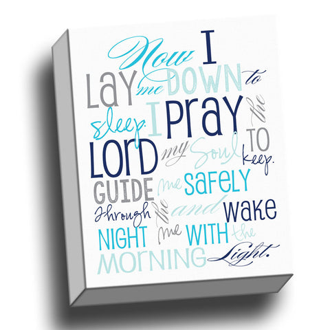 Bedtime Prayer Canvas Wall Art
