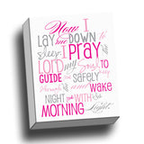 Bedtime Prayer Canvas Wall Art