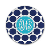 Blue Hanukkah Plate