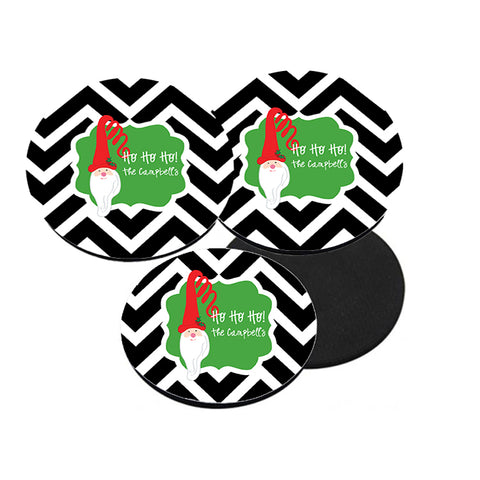 Personalized Santa Beverage Coasters