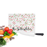 Personalized Christmas Glitter Cutting Board
