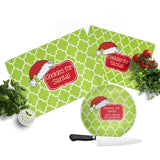 Santa Hat Lime Cutting Board  