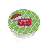 Personalized Santa Hat Cookie Tin  