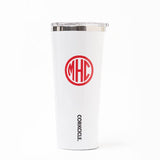Monogram White Corkcicle Tumbler