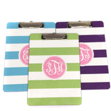 Monogram Striped Clipboard