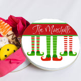 Elf Stocking Cookie Tin Personalized