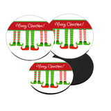 Personalized Elf Christmas Coasters