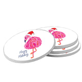 Christmas Flamingo Coaster Set