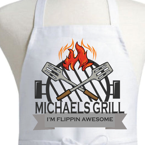 Personalized Flippin Awesome Apron  