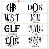 Monogrammed License Plate  Design Your Own  