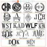 Monogram Acrylic Tray