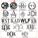 Acrylic Monogrammed Tray