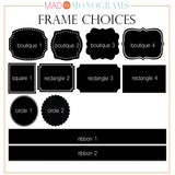 Monogrammed License Plate  Design Your Own