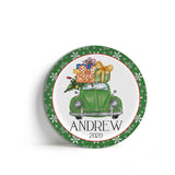 Christmas VW Beetle Plate