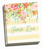 Personalized Watercolor Flower Art