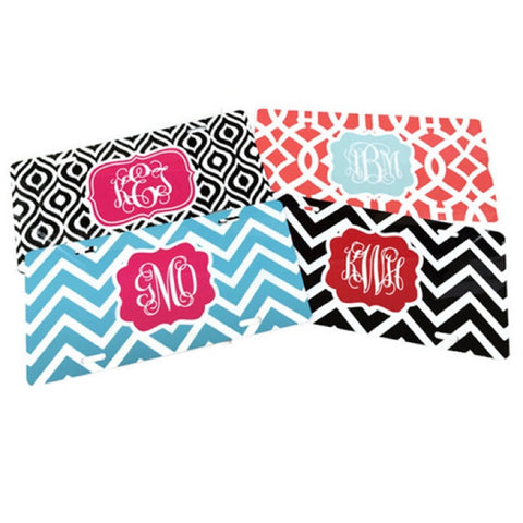 Monogrammed License Plate  Design Your Own