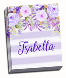 Personalized Watercolor Flower Art