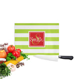 Personalized Christmas Glass Cutting Board