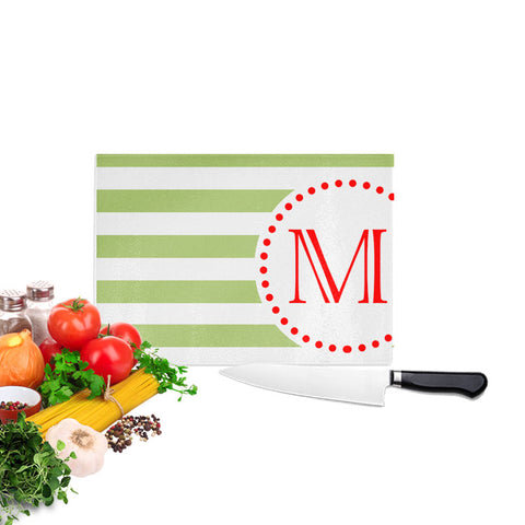 Monogram Initial Christmas Cutting Board