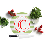 Monogram Initial Christmas Cutting Board