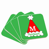 Personalized Santa Hat Christmas Coasters