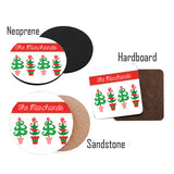 Personalized Christmas  Tree Coasters