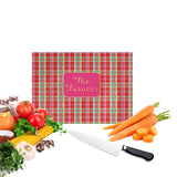 Plaid Christmas Cutting Board