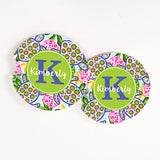 Personalized Car Coasters Preppy  