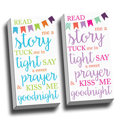 Read Me A Story Canvas Wall Art  